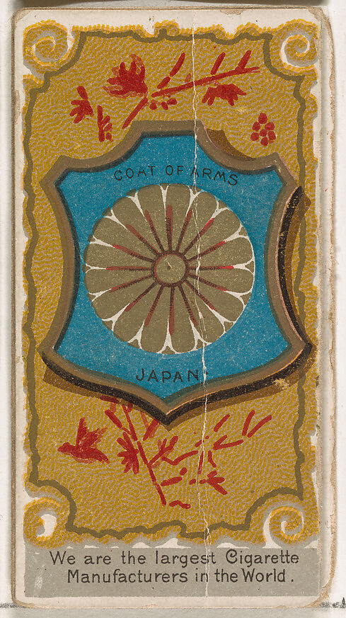 Mikado of Japan, from the Rulers, Flags, and Coats of Arms series (N126-2) issued by W. Duke, Sons & Co., Issued by W. Duke, Sons &amp; Co. (New York and Durham, N.C.), Commercial color lithograph 