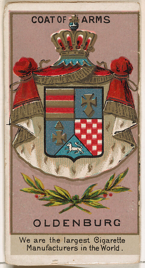 Count von Moltke of Oldenburg, from the Rulers, Flags, and Coats of Arms series (N126-2) issued by W. Duke, Sons & Co., Issued by W. Duke, Sons &amp; Co. (New York and Durham, N.C.), Commercial color lithograph 