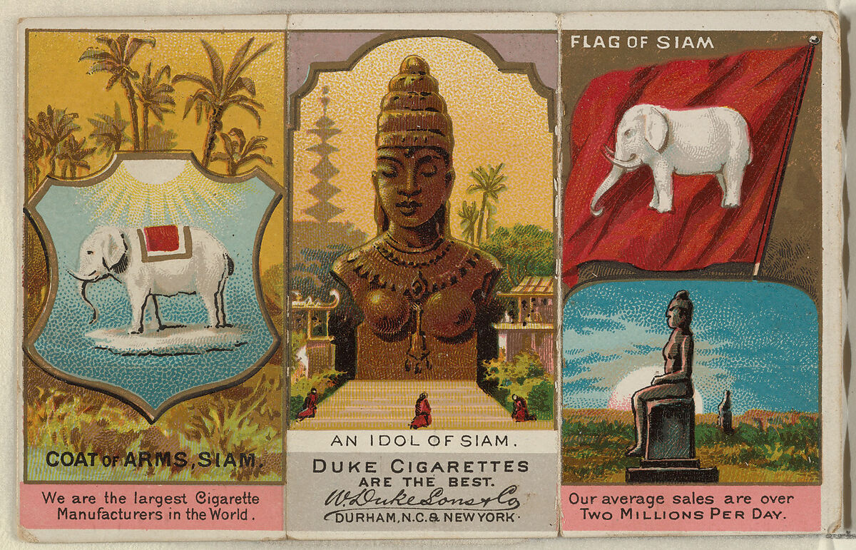 An Idol of Siam, from the Rulers, Flags, and Coats of Arms series (N126-2) issued by W. Duke, Sons & Co., Issued by W. Duke, Sons &amp; Co. (New York and Durham, N.C.), Commercial color lithograph