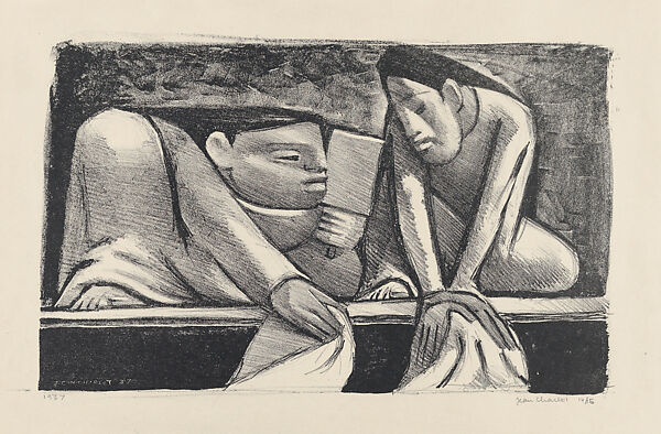 Women washing (Lavanderas), Jean Charlot (French, Paris 1898–1979 Honolulu, Hawaii), Lithograph on stone 