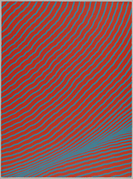 Untitled (Red-and-blue Tamarind print), Henry Pearson (American, Kinston, North Carolina 1914–2006 New York), Lithograph 