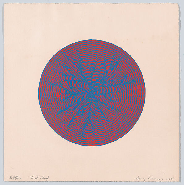 Untitled (Color Trial Proof, red and blue), Henry Pearson (American, Kinston, North Carolina 1914–2006 New York), Etching 