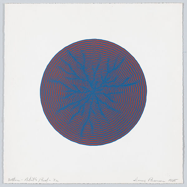 Untitled [Color Trial Proof,berry and blue], Henry Pearson (American, Kinston, North Carolina 1914–2006 New York), Etching 