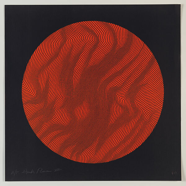 Untitled [Red Circle on Black, A/P XXIII), Henry Pearson (American, Kinston, North Carolina 1914–2006 New York), Lithograph 