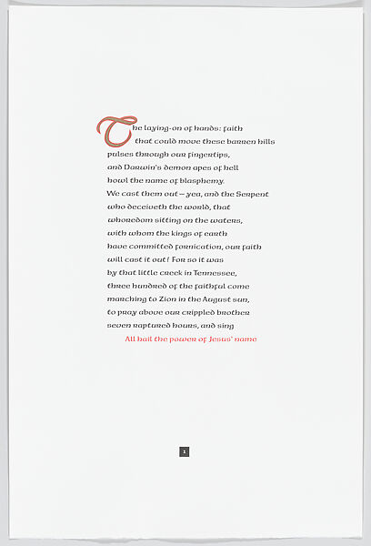 The Faith Healer Speaks, Gerson Leiber (American, Brooklyn 1921–2018), Book with seven linocuts in a plastic case