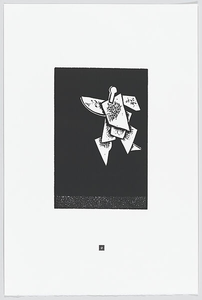 The Faith Healer Speaks, Gerson Leiber (American, Brooklyn 1921–2018), Book with seven linocuts in a plastic case