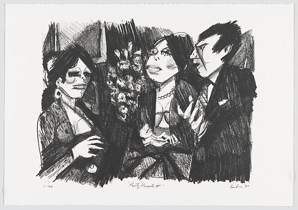 Party People, Gerson Leiber (American, Brooklyn 1921–2018), Portfolio of ten lithographs