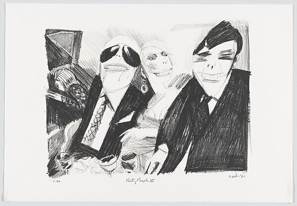 Party People, Gerson Leiber (American, Brooklyn 1921–2018), Portfolio of ten lithographs