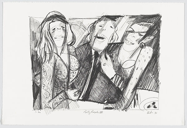 Party People, Gerson Leiber (American, Brooklyn 1921–2018), Portfolio of ten lithographs