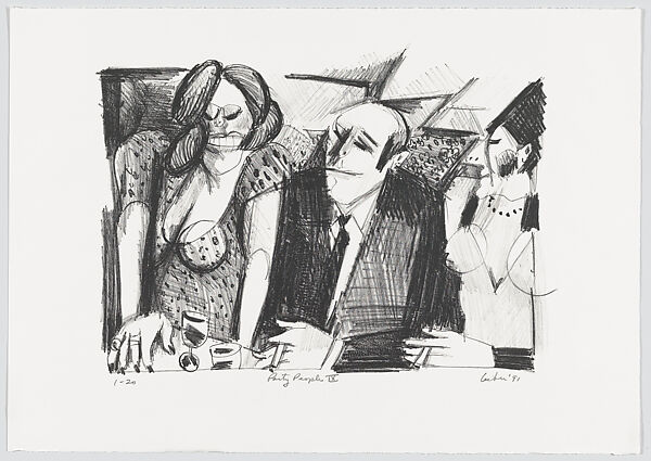 Party People, Gerson Leiber (American, Brooklyn 1921–2018), Portfolio of ten lithographs