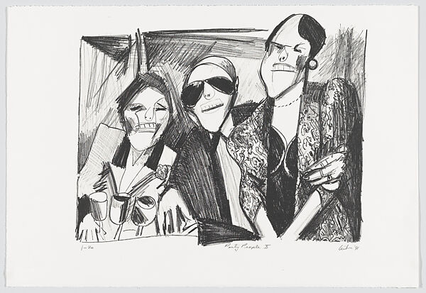 Party People, Gerson Leiber (American, Brooklyn 1921–2018), Portfolio of ten lithographs