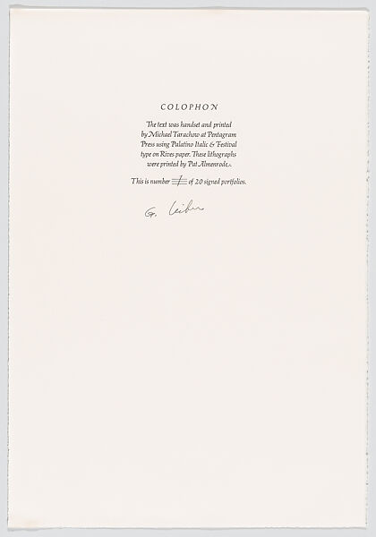 Party People, Gerson Leiber (American, Brooklyn 1921–2018), Portfolio of ten lithographs