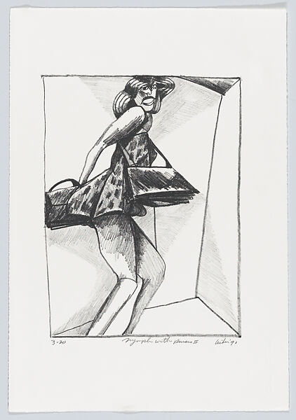 Nymphs, Gerson Leiber (American, Brooklyn 1921–2018), Portfolio of ten lithographs