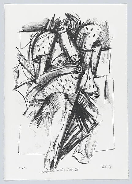 Nymphs, Gerson Leiber (American, Brooklyn 1921–2018), Portfolio of ten lithographs