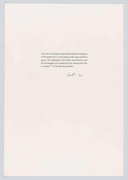 Nymphs, Gerson Leiber (American, Brooklyn 1921–2018), Portfolio of ten lithographs