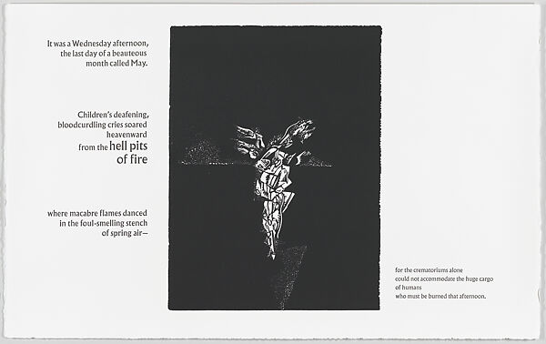 May 31, 1944, Gerson Leiber (American, Brooklyn 1921–2018), Portfolio with nine linocuts