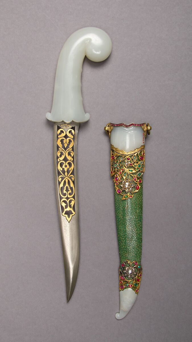 Tray of Jeweled Daggers, Steel, copper alloy, gold, silver, jade, rock crystal, gemstones, glass, Turkish