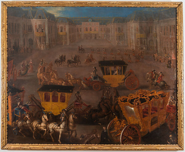 The Arrival of the Papal Nuncio, Oil on canvas, French 