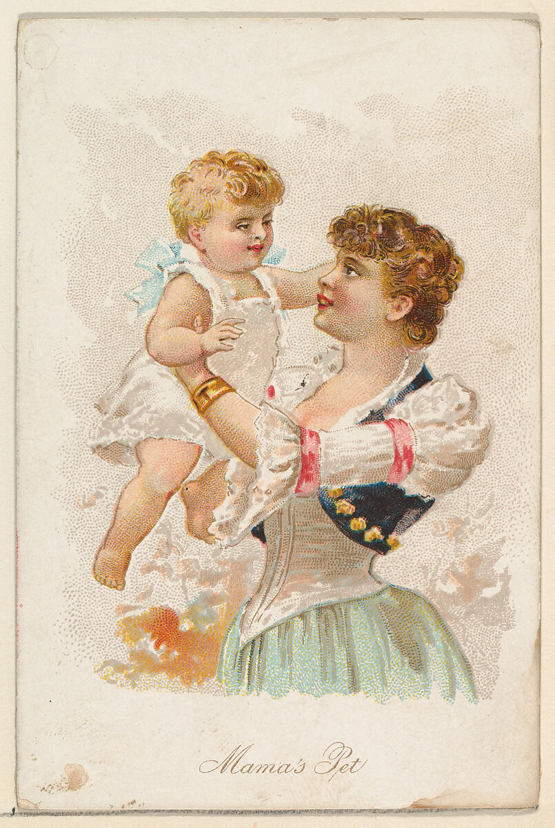 Mama's Pet, from the Household Pets series (N194) issued by Wm. S. Kimball & Co., Issued by William S. Kimball &amp; Company, Commercial color lithograph 