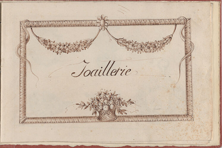 Joaillerie: Album of Jewelry Designs, Title Page