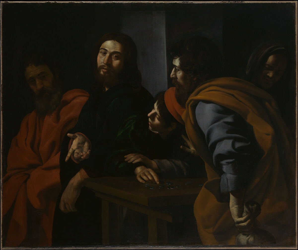 The Calling of Saint Matthew, Giovanni Battista Caracciolo (Italian, Naples 1578–1635 Naples), Oil on canvas 