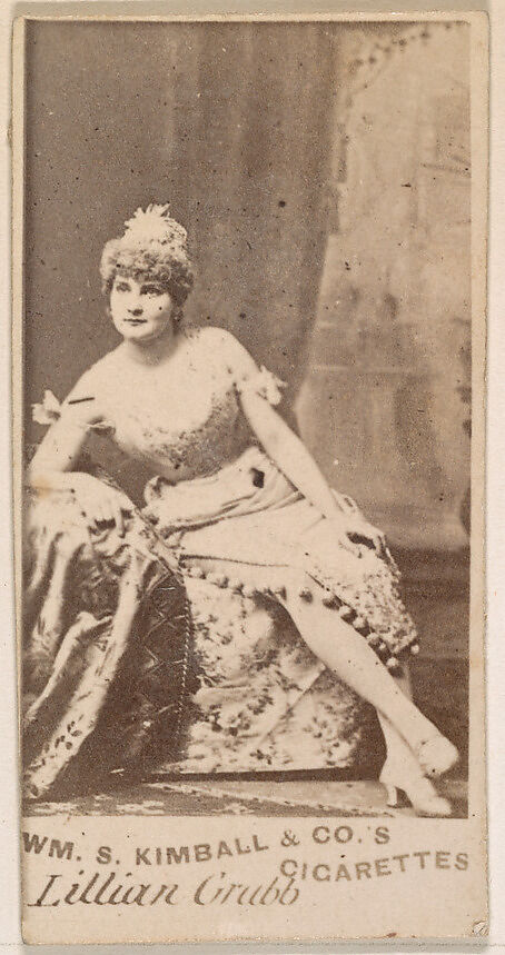 Lillian Grubb, from the Actresses series (N203) issued by Wm. S. Kimball & Co., Issued by William S. Kimball &amp; Company, Commercial color lithograph