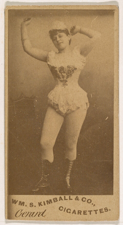 Miss Gerard, from the Actresses series (N203) issued by Wm. S. Kimball & Co., Issued by William S. Kimball &amp; Company, Commercial color lithograph 
