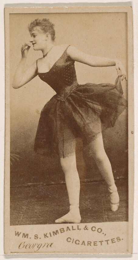 Miss Georgia, from the Actresses series (N203) issued by Wm. S. Kimball & Co., Issued by William S. Kimball &amp; Company, Commercial color lithograph