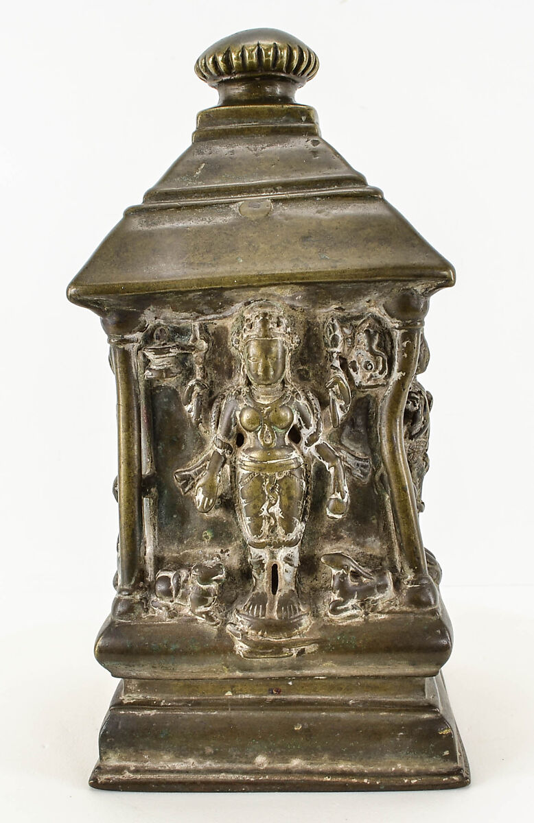 Miniature Brahmanical Shrine, Copper alloy, India (Himachal Pradesh)
