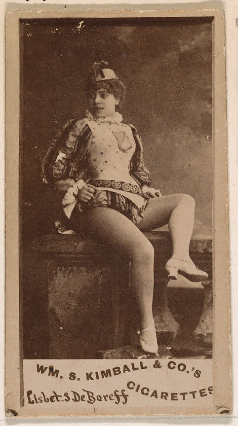 Lisbet S. DeBoreff, from the Actresses series (N203) issued by Wm. S. Kimball & Co., Issued by William S. Kimball &amp; Company, Commercial color lithograph 