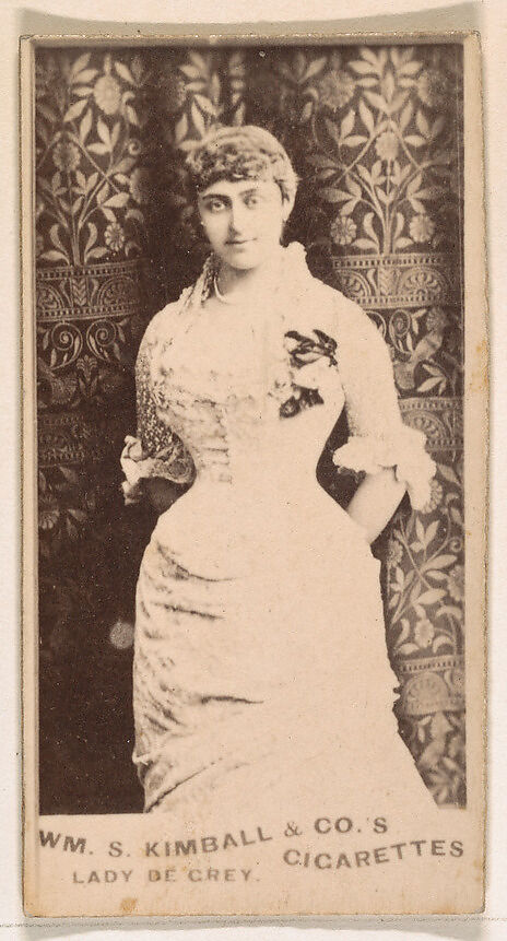Lady de Grey, from the Actresses series (N203) issued by Wm. S. Kimball & Co., Issued by William S. Kimball &amp; Company, Commercial color lithograph 