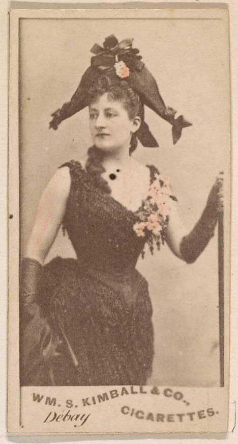 Miss Debay, from the Actresses series (N203) issued by Wm. S. Kimball & Co., Issued by William S. Kimball &amp; Company, Commercial color lithograph 