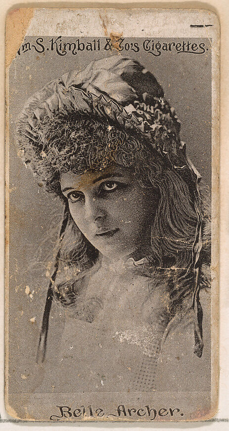 Belle Archer, from the Actresses series (N190) issued by Wm. S. Kimball & Co., Issued by William S. Kimball &amp; Company, Commercial lithograph 