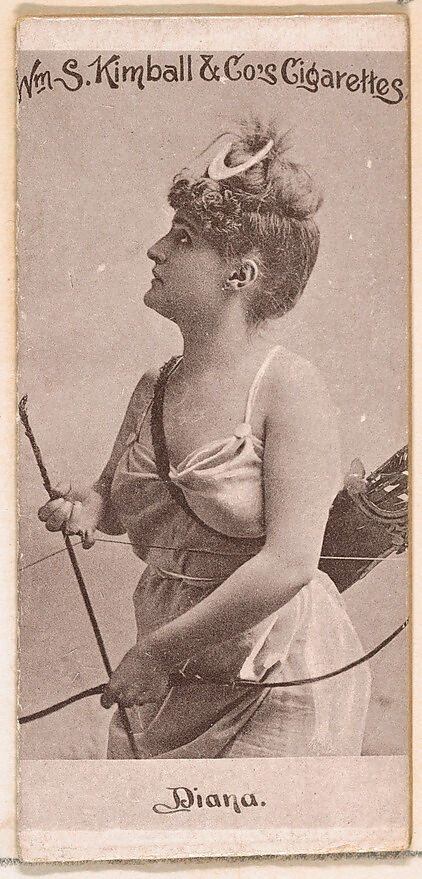 Miss Diana, from the Actresses series (N190) issued by Wm. S. Kimball & Co., Issued by William S. Kimball &amp; Company, Commercial lithograph 