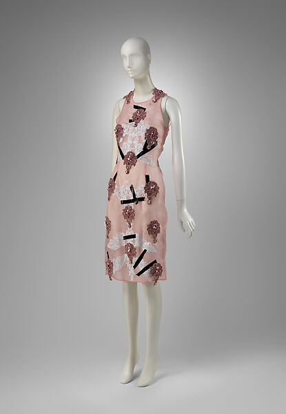 "Tape" dress, Christopher Kane (British, born 1982), silk, cotton, glass, metal, synthetic, British 