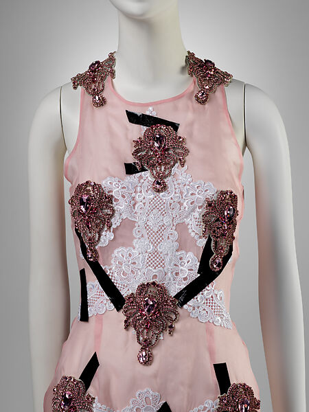 "Tape" dress, Christopher Kane (British, born 1982), silk, cotton, glass, metal, synthetic, British