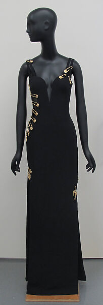 Dress, Gianni Versace (Italian, founded 1978), silk, metal, synthetic, Italian