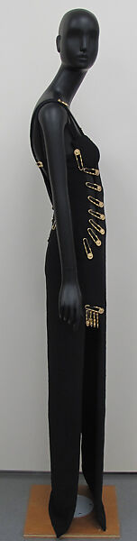 Dress, Gianni Versace (Italian, founded 1978), silk, metal, synthetic, Italian