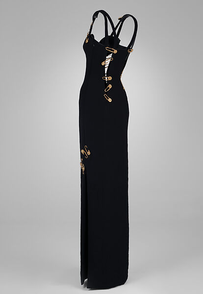 slim fit dress slacks Versace Black with beads and rhinestones leather mini Dress – Loop  Generation main image 1