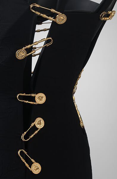 Dress, Gianni Versace (Italian, founded 1978), silk, metal, synthetic, Italian