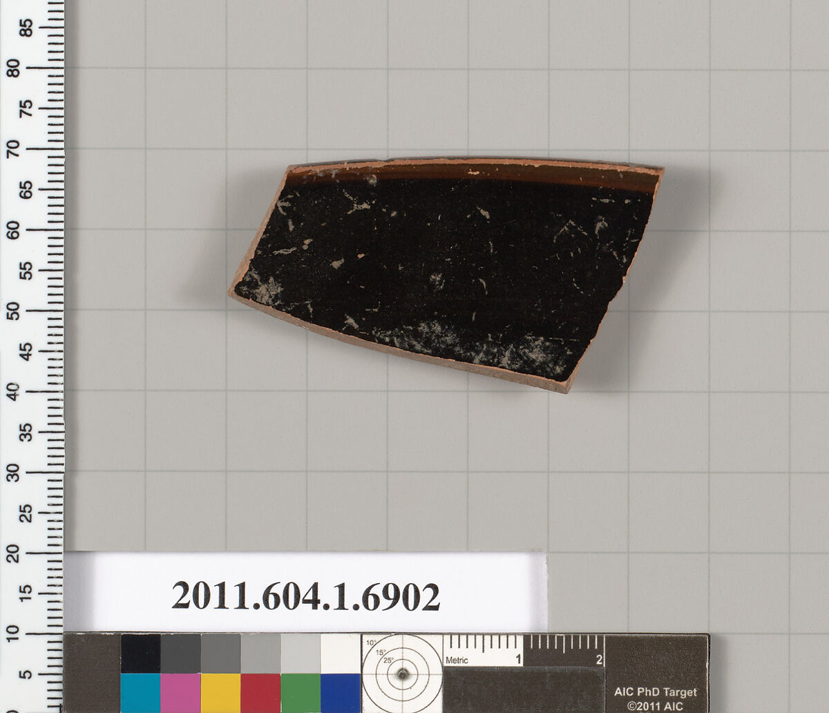 Terracotta rim fragment of a kylix (drinking cup), Terracotta, Greek, Attic