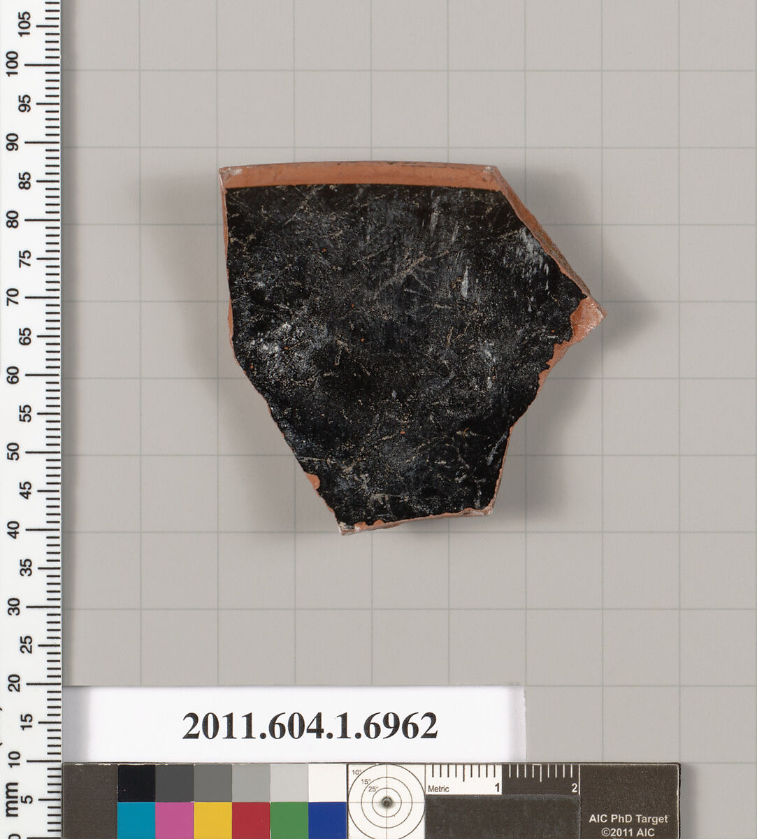 Terracotta rim fragment of a kylix (drinking cup), Terracotta, Greek, Attic