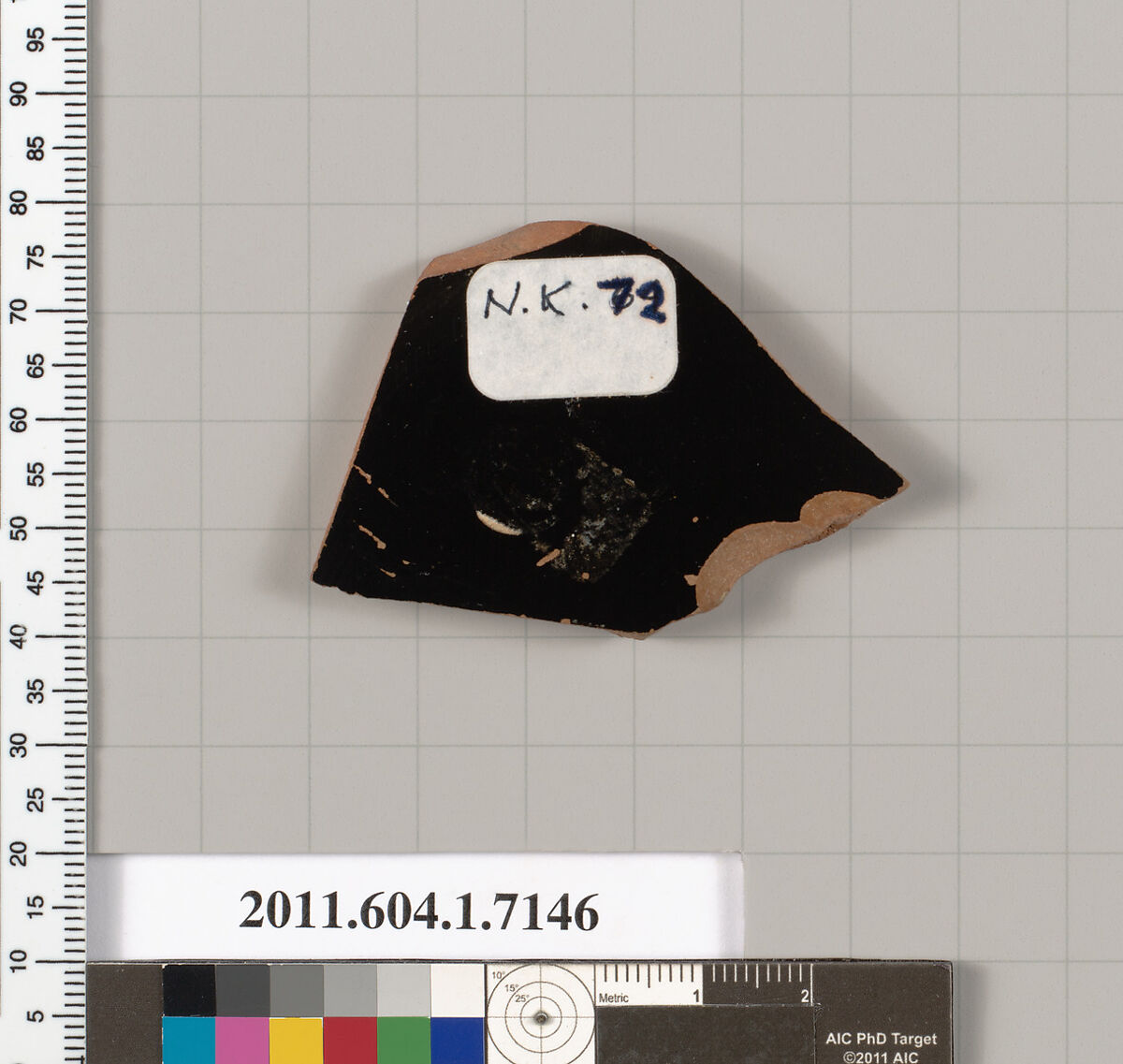 Terracotta fragment of a kylix (drinking cup), Attributed to Makron [DvB], Terracotta, Greek, Attic