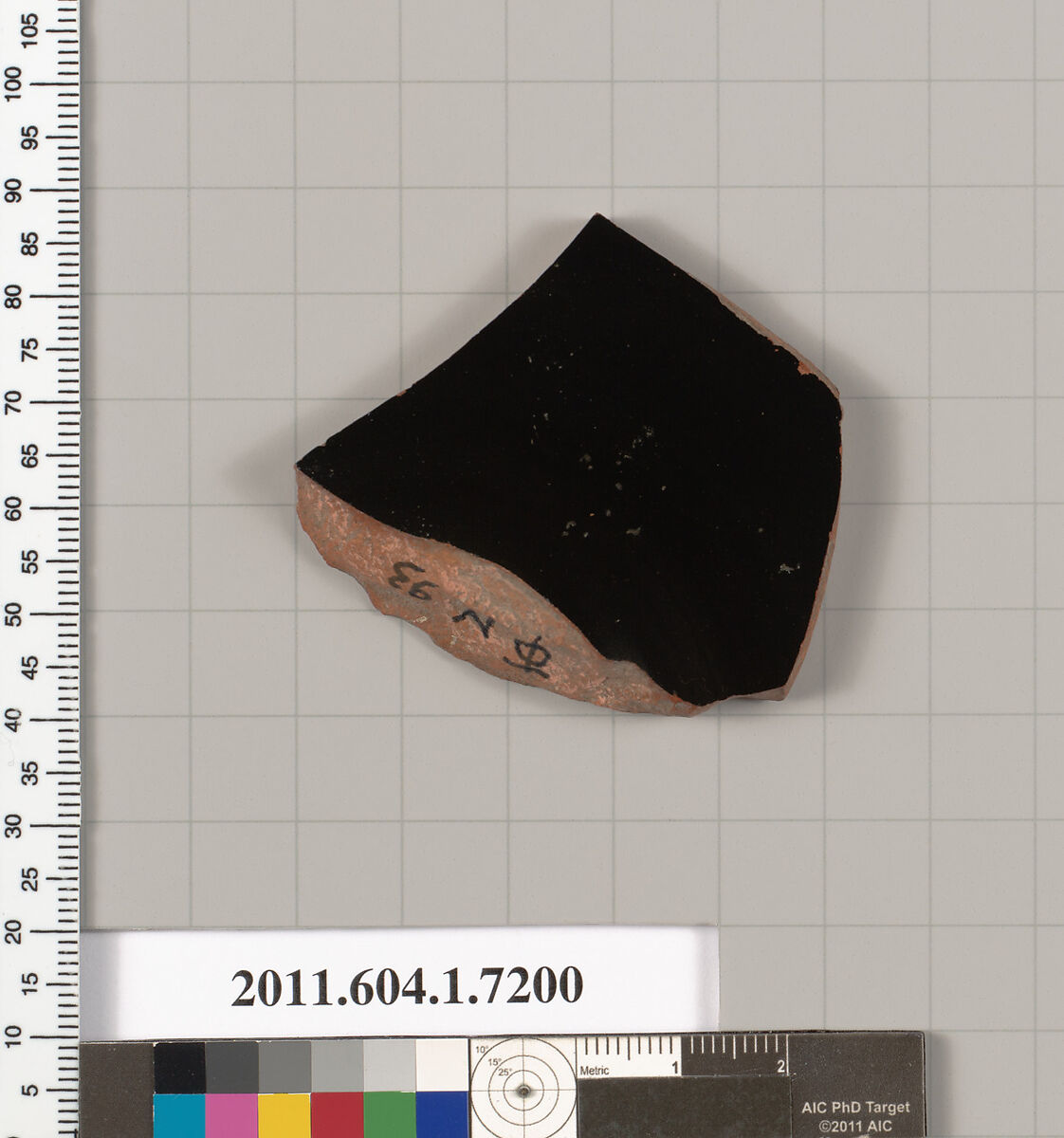 Terracotta fragment of a kylix (drinking cup), Attributed to Makron [DvB], Terracotta, Greek, Attic