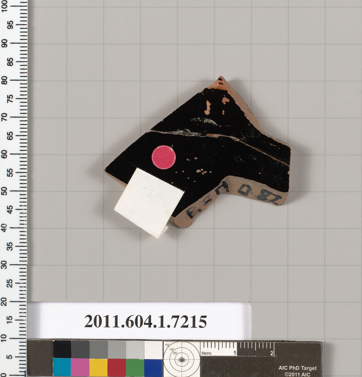 Terracotta fragment of a kylix (drinking cup), Attributed to Makron [DvB], Terracotta, Greek, Attic