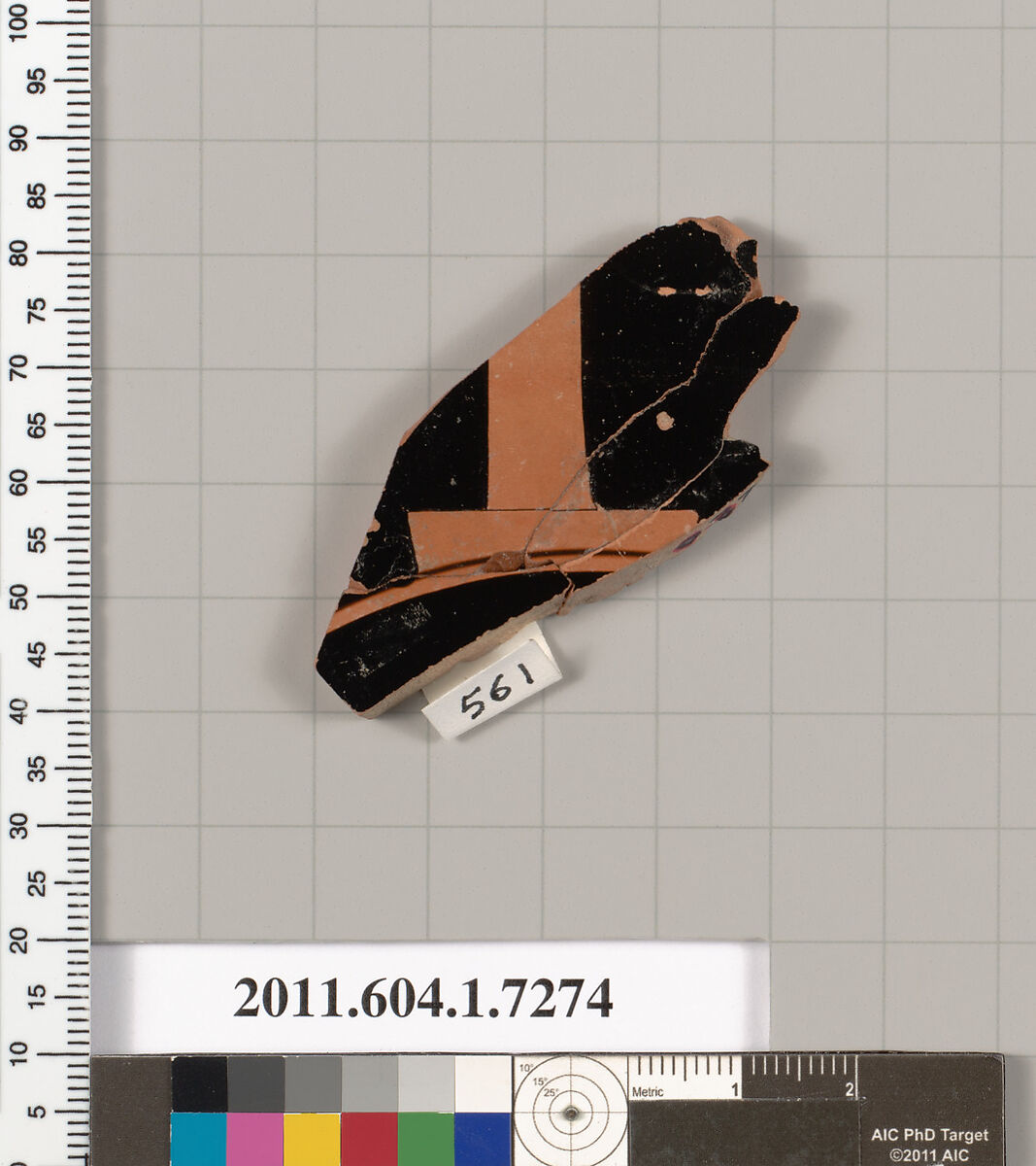 Terracotta fragment of a kylix (drinking cup), Attributed to Makron [DvB], Terracotta, Greek, Attic