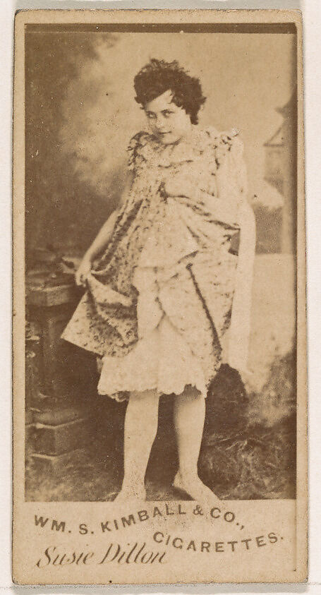 Susie Dillon, from the Actresses series (N203) issued by Wm. S. Kimball & Co., Issued by William S. Kimball &amp; Company, Commercial color lithograph 