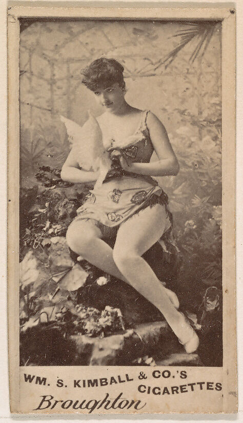 Miss Broughton, from the Actresses series (N203) issued by Wm. S. Kimball & Co., Issued by William S. Kimball &amp; Company, Commercial color lithograph 