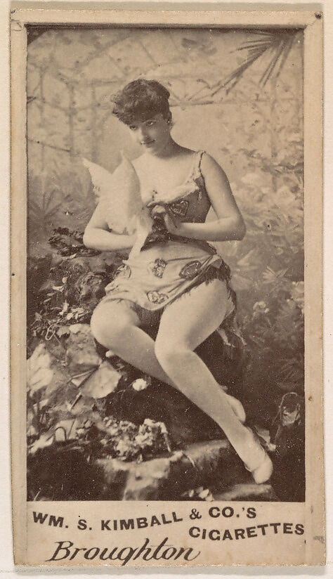 Miss Broughton, from the Actresses series (N203) issued by Wm. S. Kimball & Co., Issued by William S. Kimball &amp; Company, Commercial color lithograph
