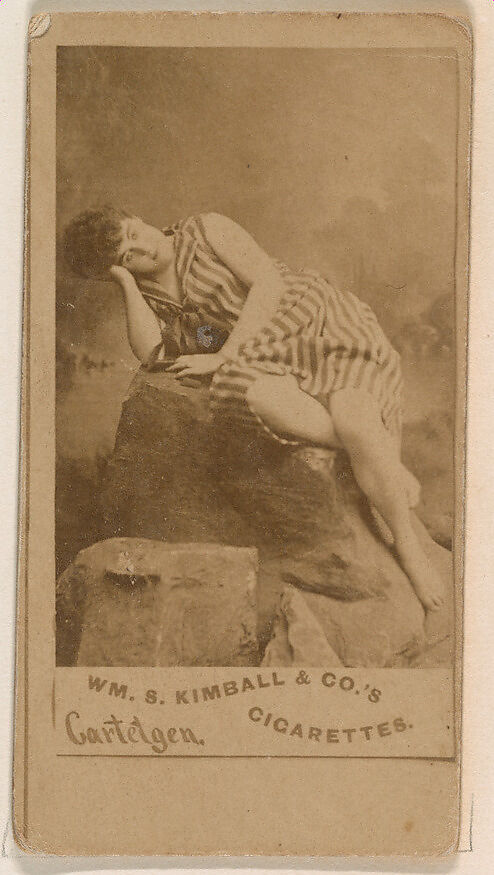 Miss Cartelgen, from the Actresses series (N203) issued by Wm. S. Kimball & Co., Issued by William S. Kimball &amp; Company, Commercial color lithograph 